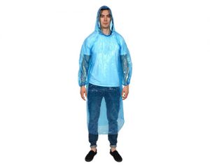 Disposable Poncho Blue from Your Safety Factory