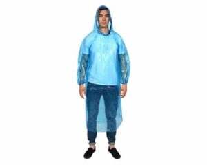 Disposable Poncho Blue from Your Safety Factory