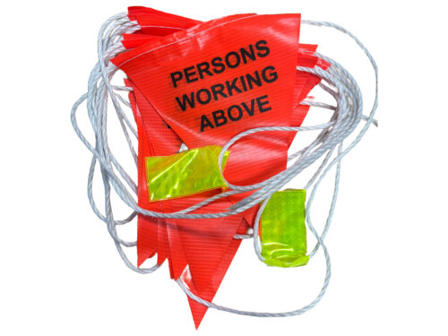 "Persons Working Above" Bunting at Your Safety Factory