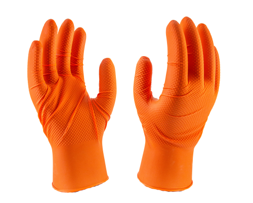 Nexus Flex Orange Nitrile Disposable Gloves