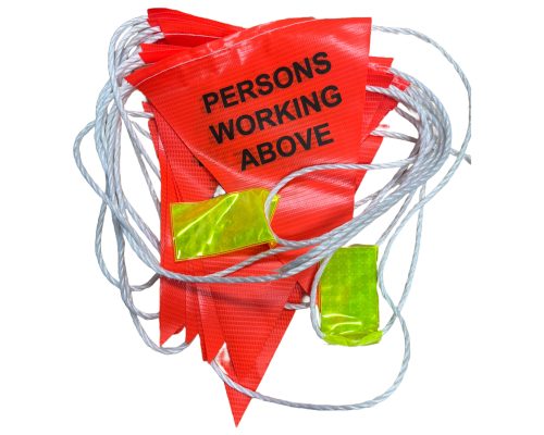 "Persons Working Above" Bunting at Your Safety Factory